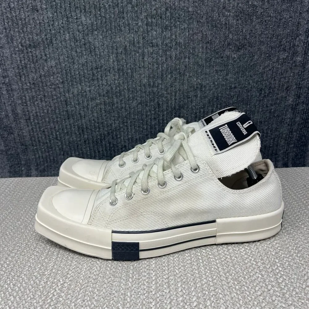 Converse Rick Owens x TURBODRK Chuck 70 Low Lily White Shoes Mens 10.5 172345C